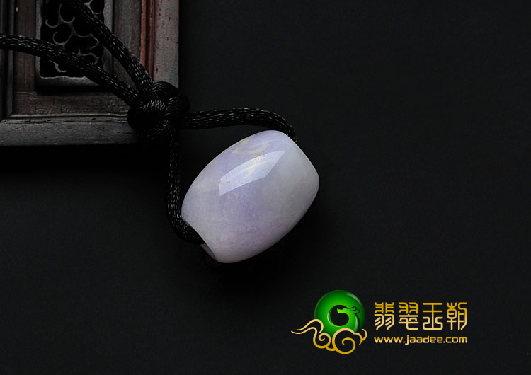 糯冰种紫罗兰缅甸翡翠路路通挂件
