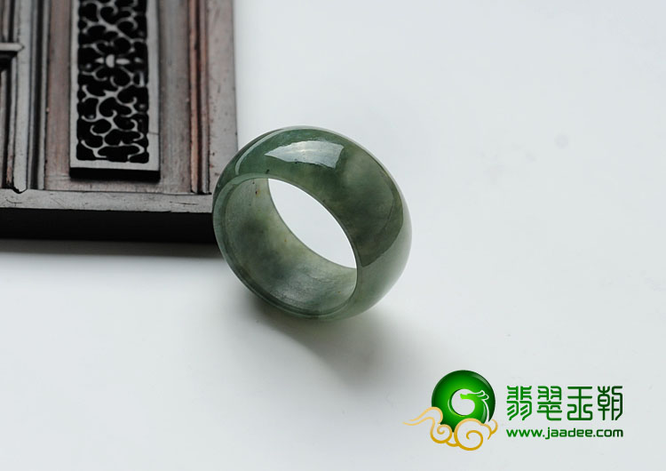 糯冰种晴水缅甸翡翠指环