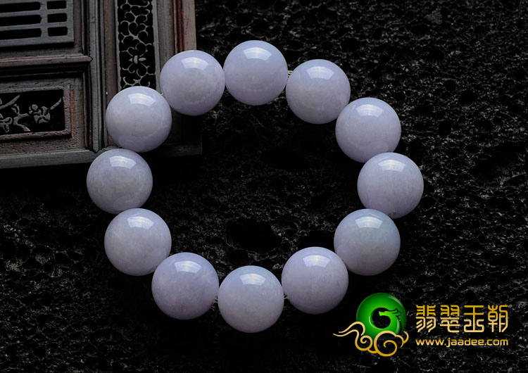 糯冰种紫罗兰缅甸翡翠手链
