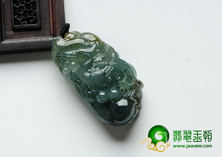 feicui冰种蓝晴水飘花缅甸翡翠一路平安挂件