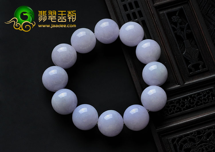 feicui糯冰种紫罗兰缅甸翡翠手链