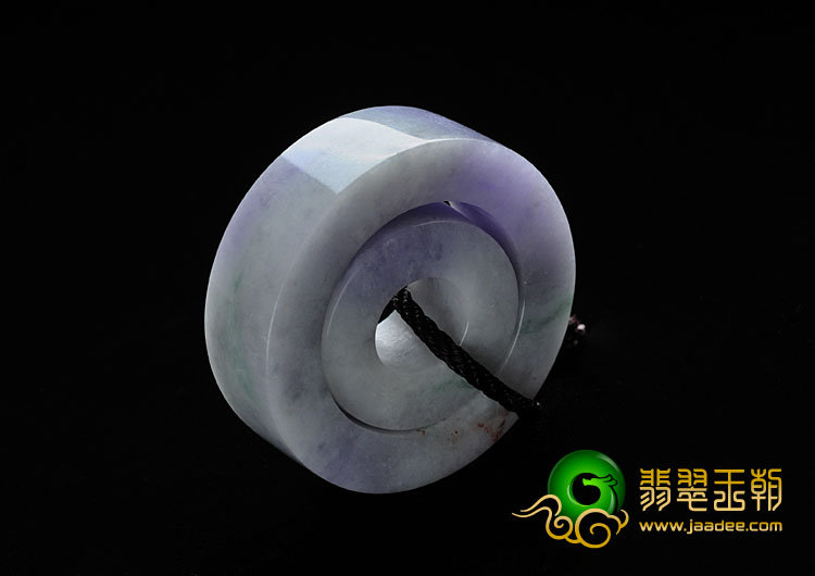 细糯种紫罗兰飘花缅甸翡翠路路通挂件