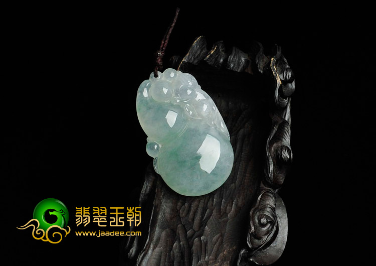 (超值推荐)冰种飘花缅甸翡翠福禄寿挂件