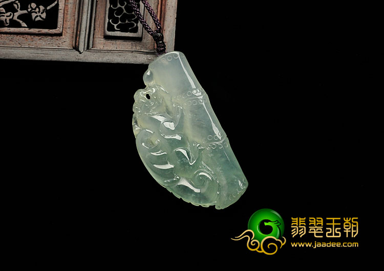 冰种晴水缅甸翡翠节节高升挂件