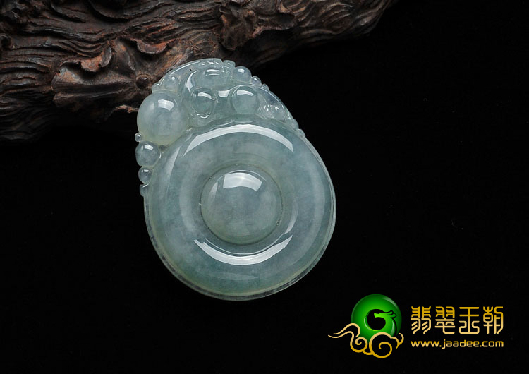 糯冰种晴水缅甸翡翠有求必应挂件