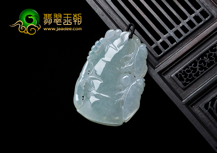 糯冰种晴水缅甸翡翠节节高升挂件