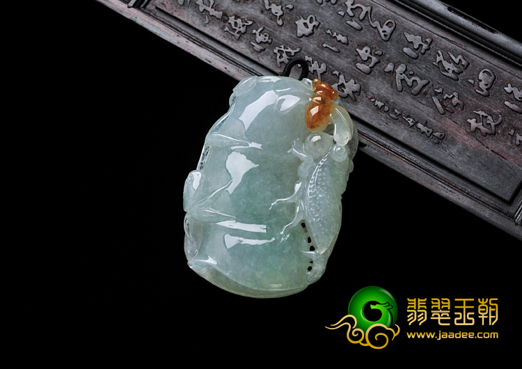 糯冰种晴水黄翡缅甸翡翠节节高升挂件