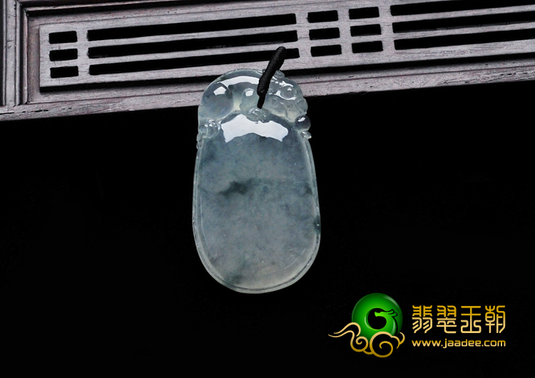 冰种飘花缅甸翡翠有求必应挂件