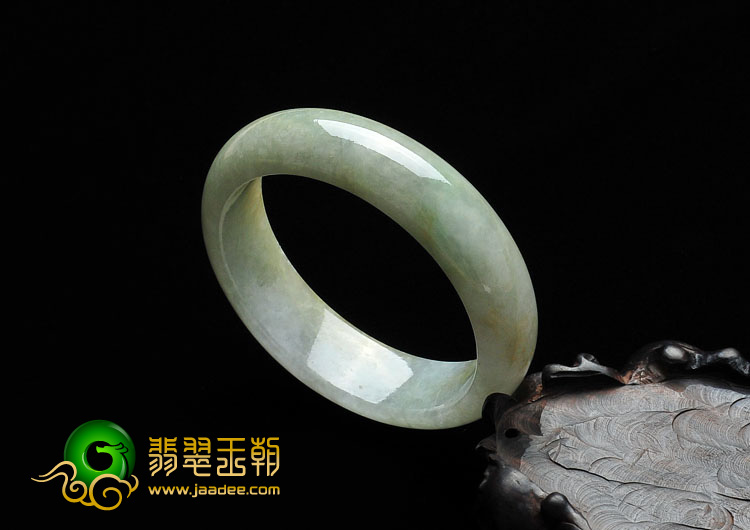 糯冰种晴水缅甸翡翠A货手镯（55.3mm）