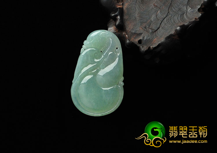 糯冰种绿晴水缅甸翡翠A货福禄寿挂件
