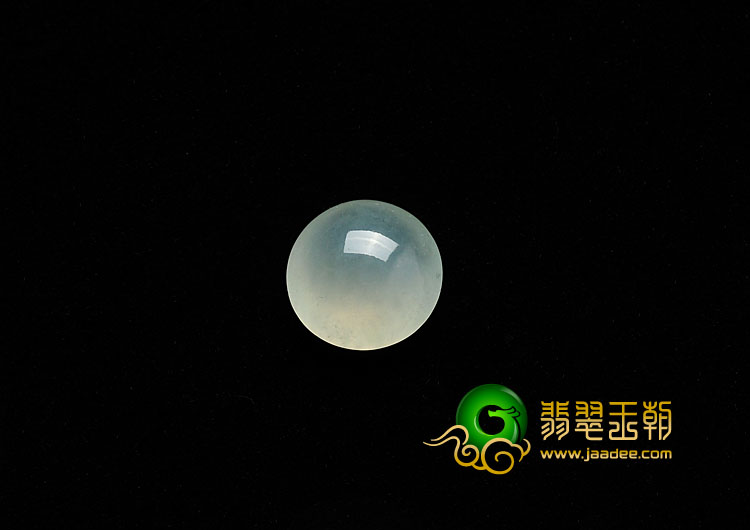 冰种淡晴水缅甸翡翠A货蛋面