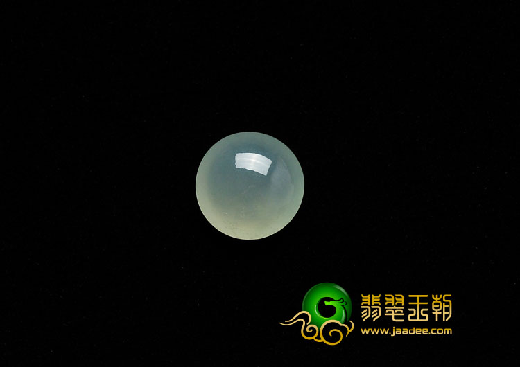 冰种淡晴水缅甸翡翠A货蛋面
