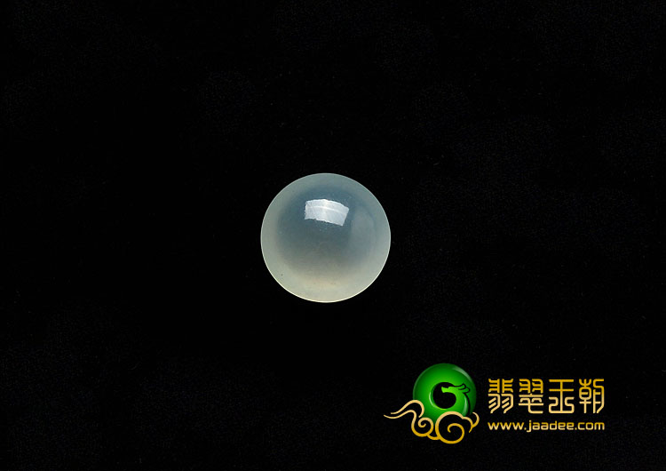 冰种淡晴水缅甸翡翠A货蛋面