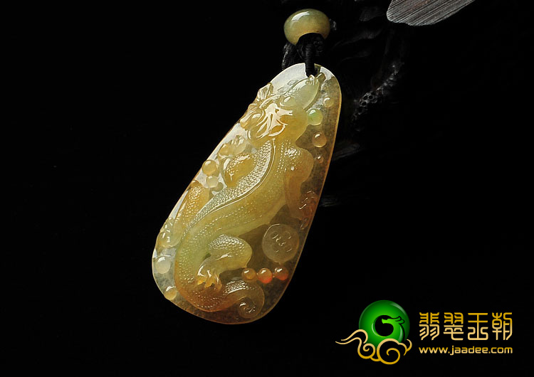 冰种黄翡缅甸翡翠A货今非昔比挂件