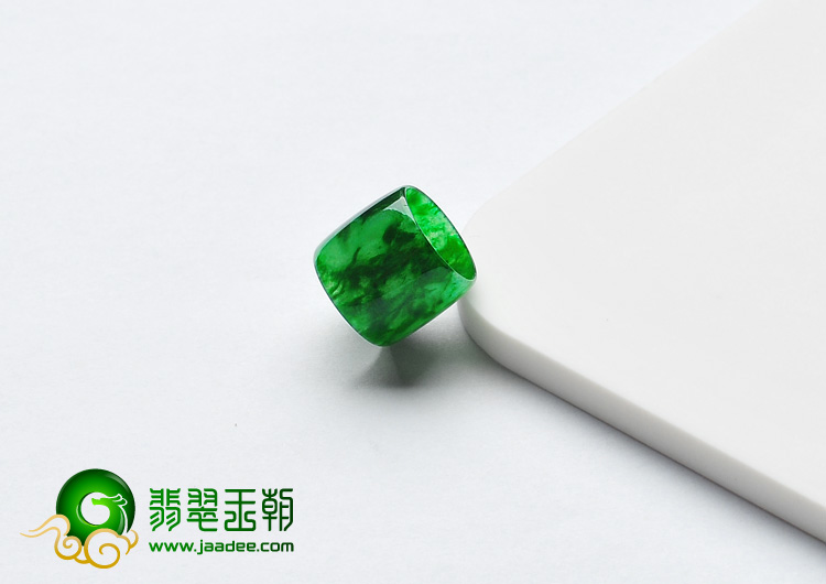 糯冰种浓绿缅甸翡翠A货路路通挂件
