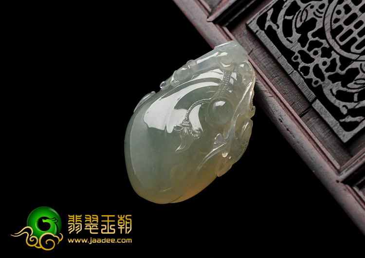 冰种晴水缅甸翡翠A货钱袋挂件