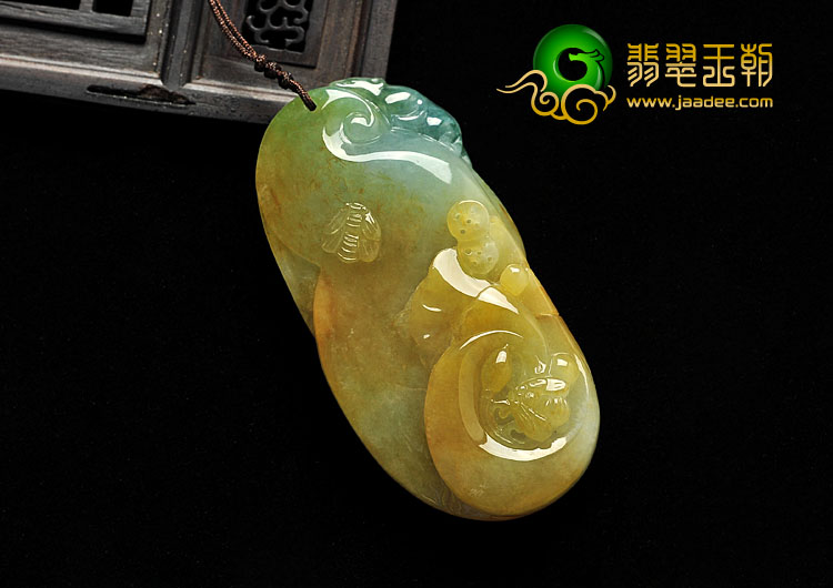 糯冰种三彩缅甸翡翠A货玉鼠运财挂件
