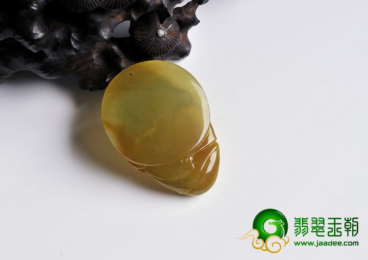 糯冰种褐黄翡缅甸翡翠A货玉佛挂件