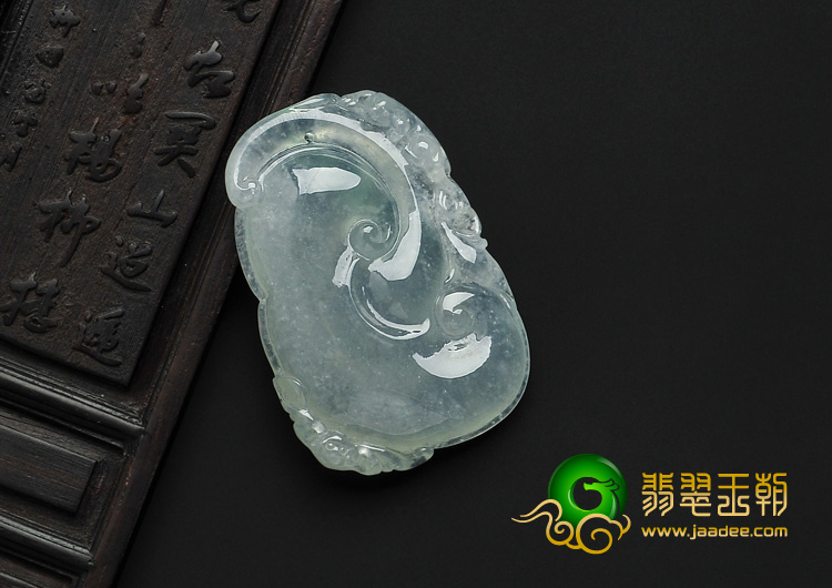 冰种晴水缅甸翡翠A货如意挂件