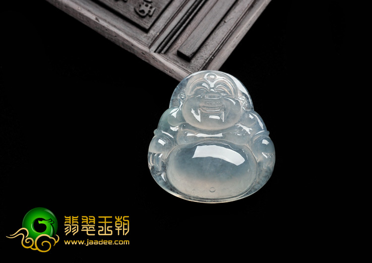 冰种晴水缅甸翡翠A货玉佛挂件