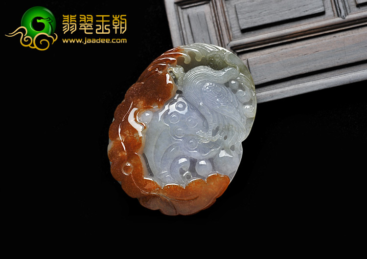 糯冰种三彩缅甸翡翠A货一路连科挂件