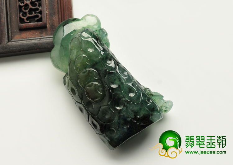 糯冰种飘花缅甸翡翠A货如意挂件