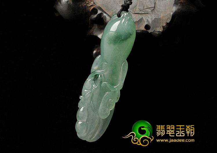 冰种飘花缅甸翡翠A货人生如意挂件