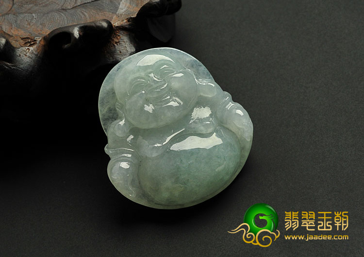糯冰种晴水缅甸翡翠A货玉佛挂件
