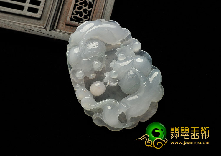冰种晴水缅甸翡翠A货年年有余挂件