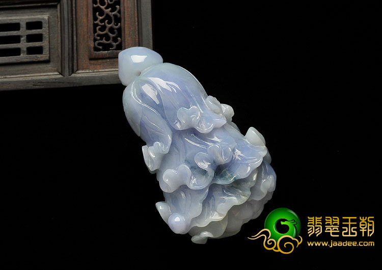 糯冰种紫罗兰缅甸翡翠A货白菜挂件