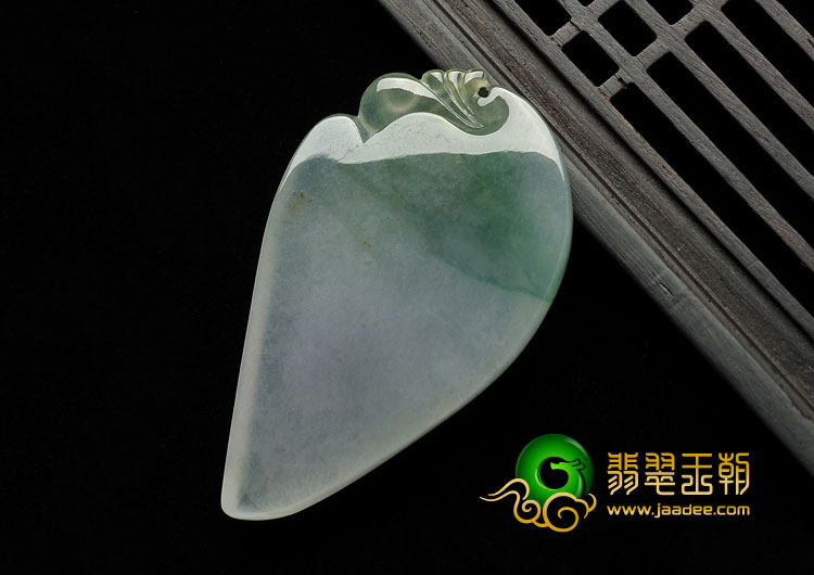 冰种略飘花缅甸翡翠A货仿古凤来仪挂件