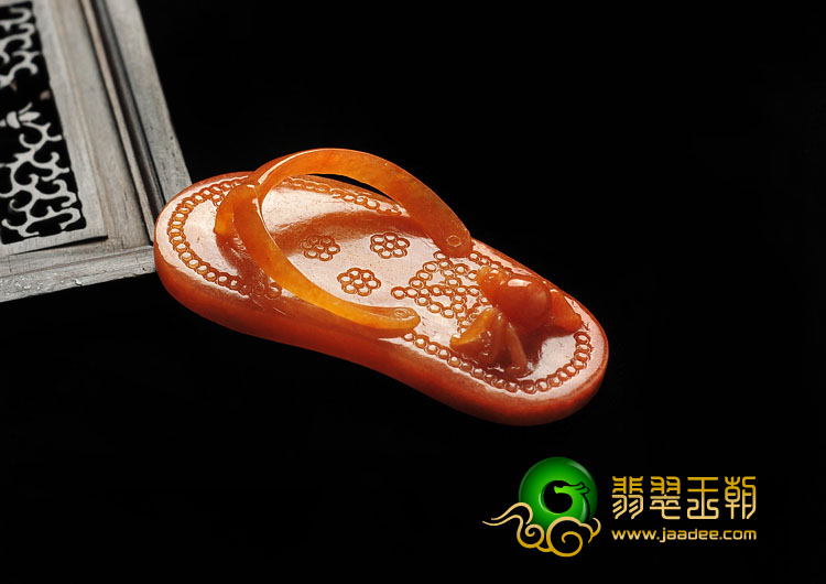 糯冰种红黄翡缅甸翡翠A货知足常乐挂件