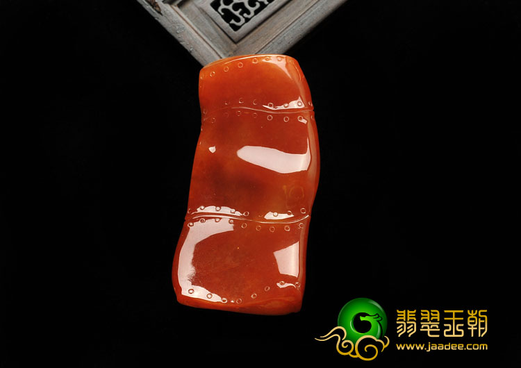 糯冰种红黄翡缅甸翡翠A货节节高挂件