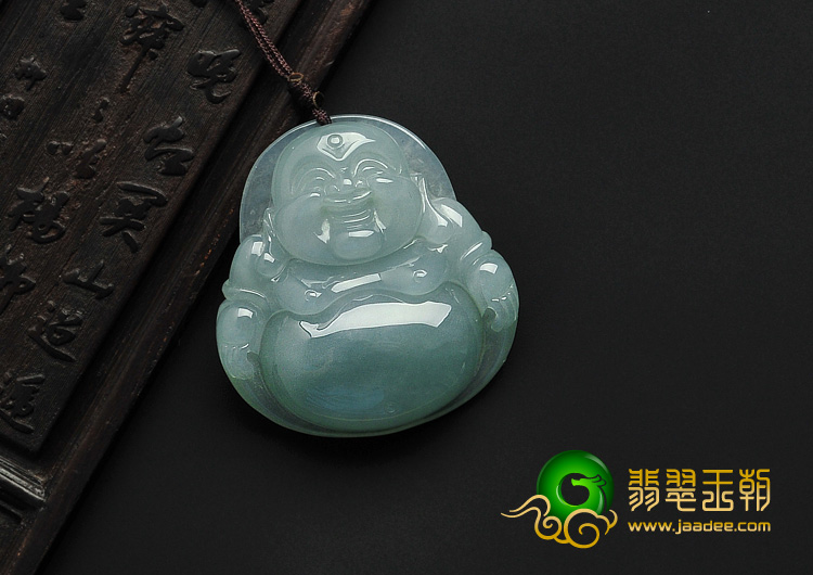 糯冰种晴水缅甸翡翠A货玉佛挂件