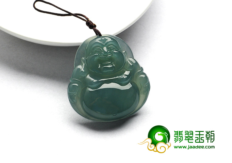 糯冰种晴水缅甸翡翠A货玉佛挂件