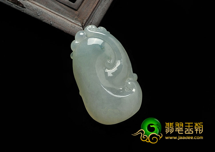 糯冰种缅甸翡翠A货如意挂件