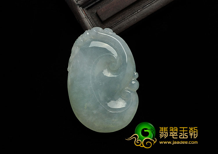 糯冰种晴水缅甸翡翠A货如意挂件