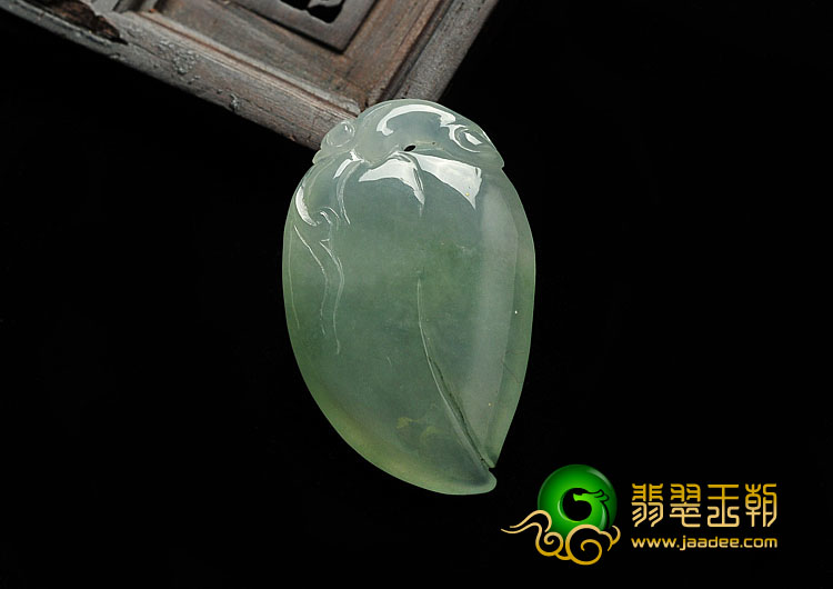 冰种晴水缅甸翡翠A货寿桃挂件