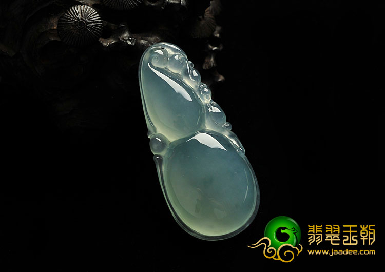 冰种晴水缅甸翡翠A货福禄寿挂件
