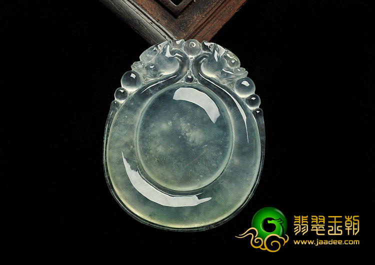 冰玻种晴水缅甸翡翠A货时来运转挂件