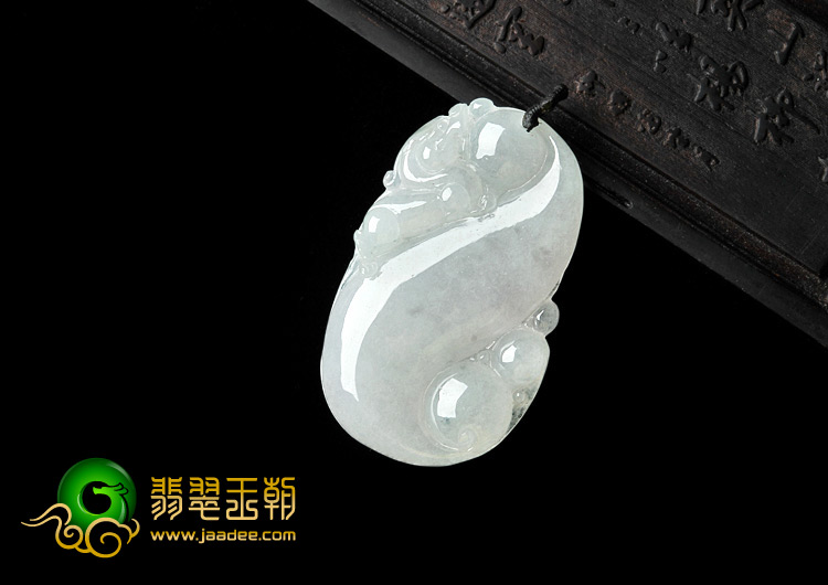 糯冰种淡晴水缅甸翡翠A货龙行如意挂件
