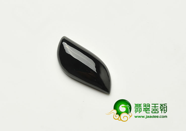 冰种墨翠缅甸翡翠A货随形戒面