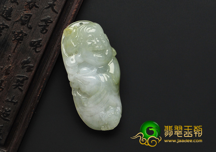 糯冰种晴水缅甸翡翠A货刘海戏金蟾挂件