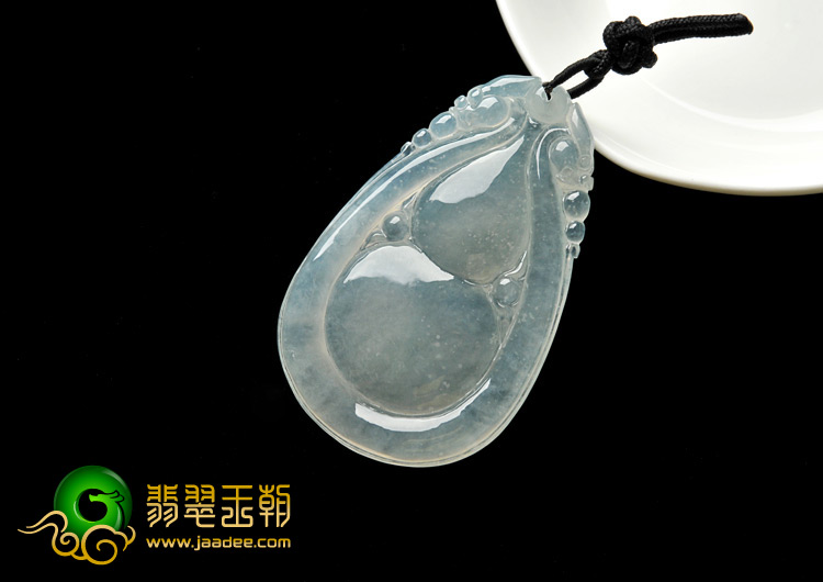冰种晴水缅甸翡翠A货福禄寿挂件