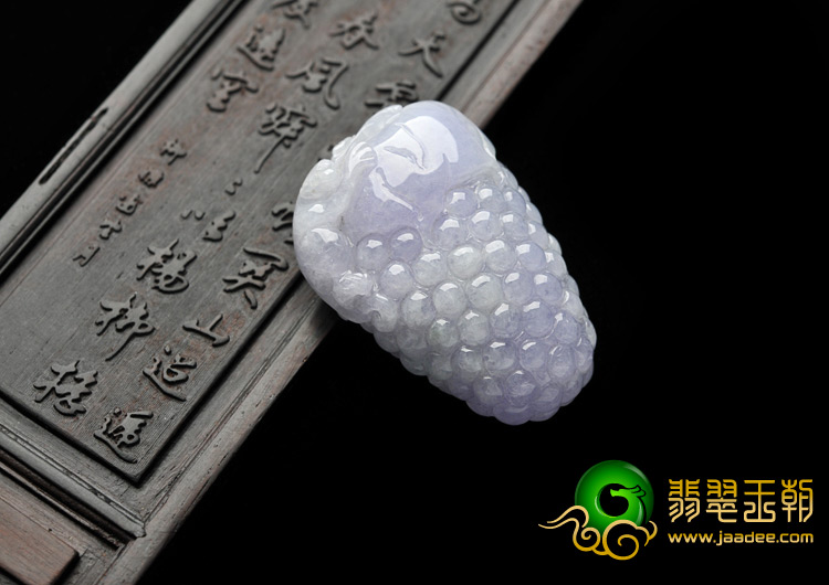 糯冰种紫罗兰缅甸翡翠A货多子多福挂件
