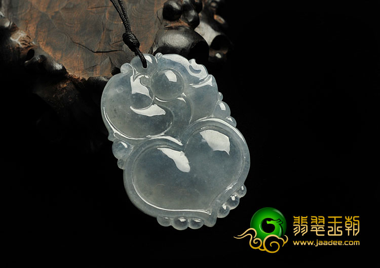冰种晴水缅甸翡翠A货心心相印挂件