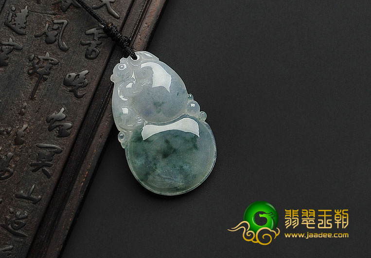 糯冰种飘花缅甸翡翠A货福禄寿挂件