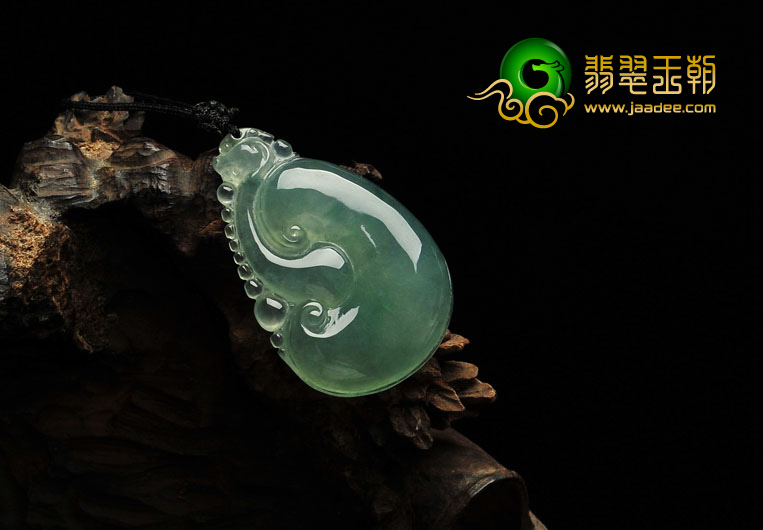 冰种晴水缅甸翡翠A货如意挂件