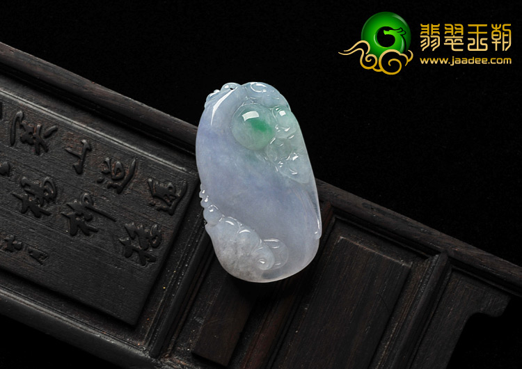 糯冰种紫罗兰缅甸翡翠A货如意挂件