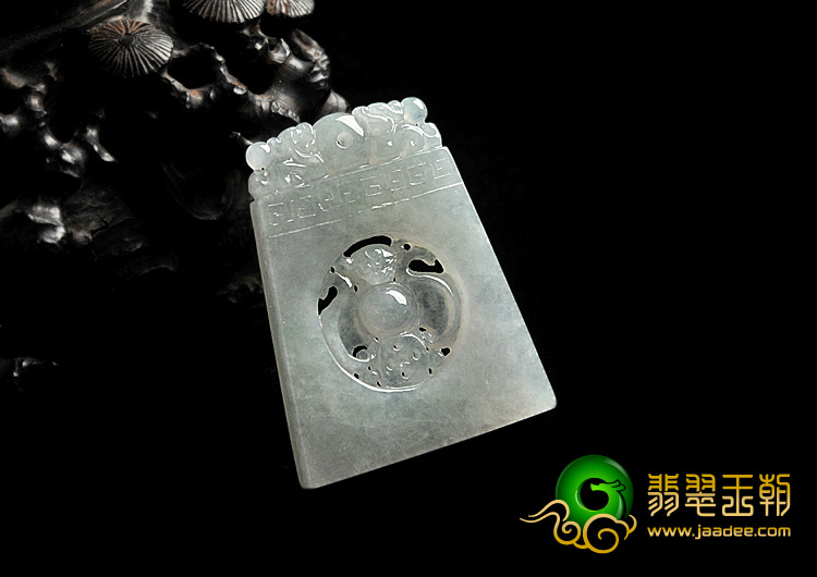 冰种缅甸翡翠A货佛牌挂件